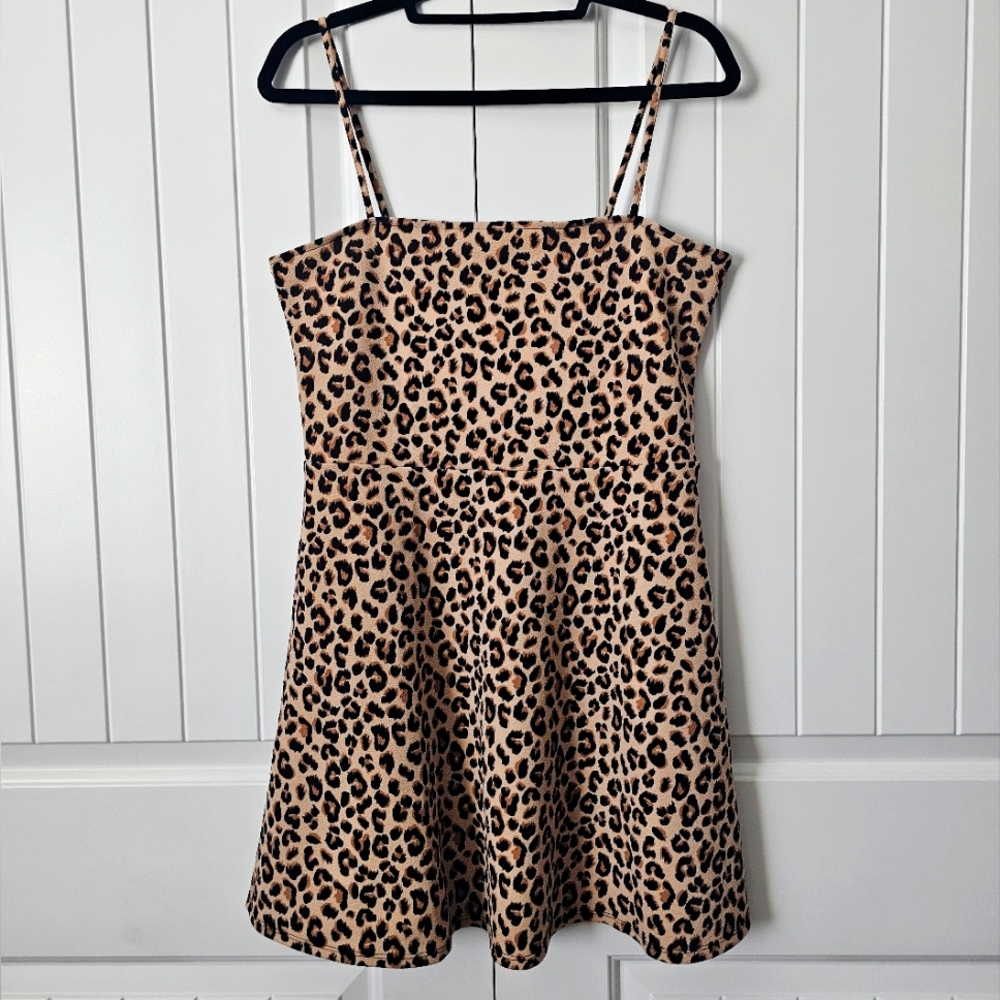 H&M Leopard Print Mini Dress